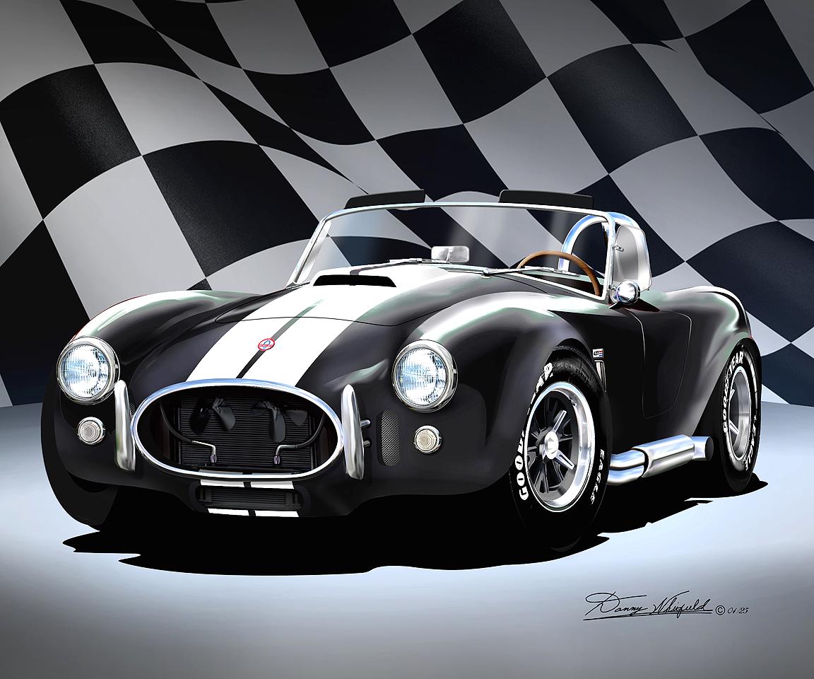 1965 Shelby Cobra 427 Art Print: Digital Car Enthusiast Wall Decor