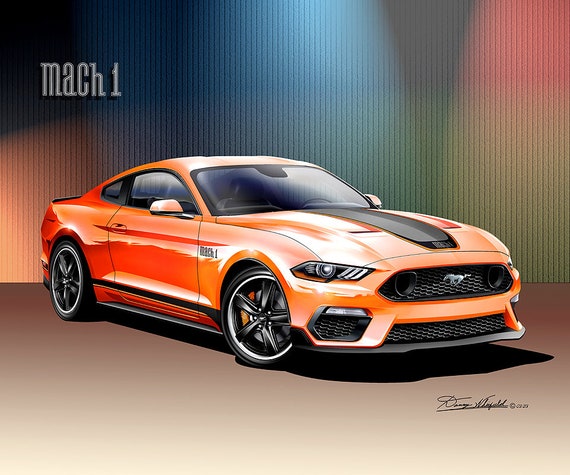 2021-2023 Mustang Mach 1 Base Model Art Prints By Danny Whitfield Comes in  10 different exterior color Prints Paintings Poster - Etsy Österreich
