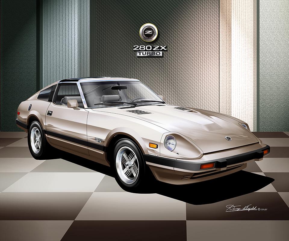 Datsun 280 ZX Turbo Art Print: Car Enthusiast Wall Decor Comes in
