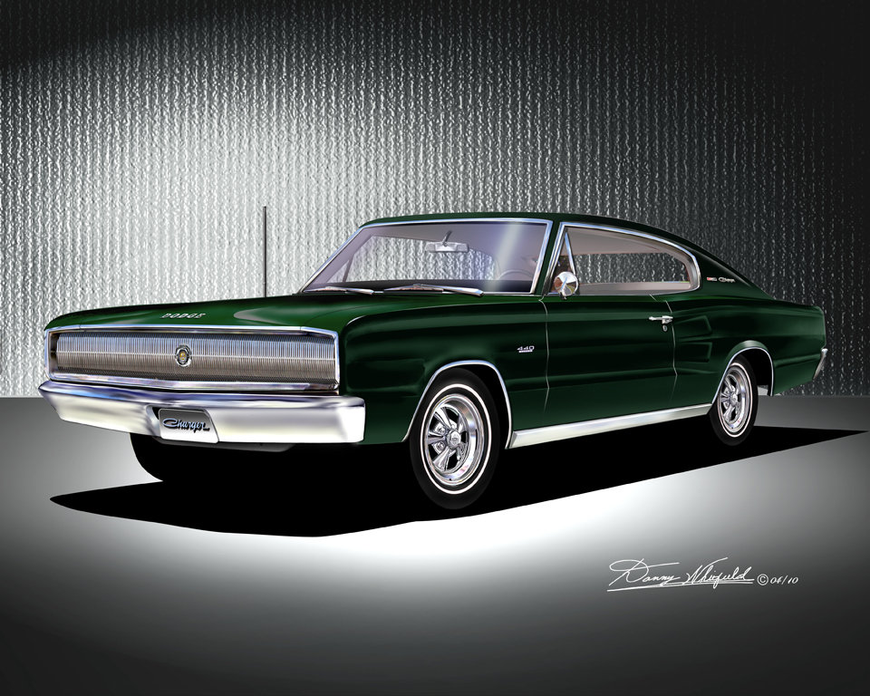 1966-1967 Muscle Car Art Print: Car Enthusiast Wall Art Decorcomes