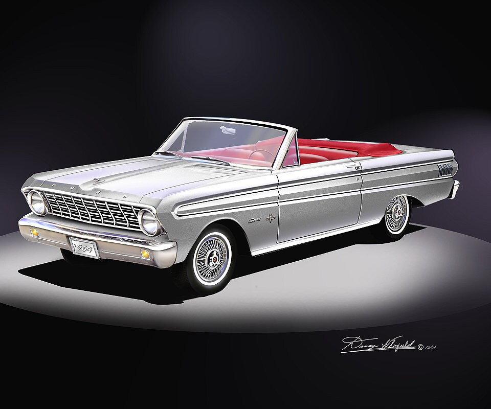 1964 Falcon Art Print: Car Enthusiast Wall Decor (5-10 Colors) - Etsy
