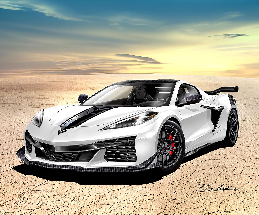 Chevrolet Corvette C8 Z06 Art Print: Automotive Wall Art by Danny