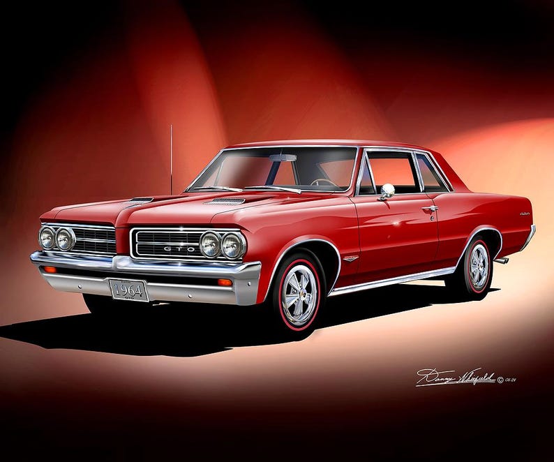 AWESOME PONTIAC GTO ART PRINT POSTER