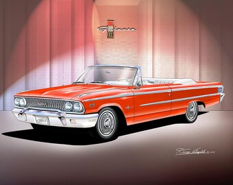Galaxie 500 / Peel ‘89/90 50枚限定CD-R 1963 Galaxie 500 XL Convertible Art Print: Automotive Illustration