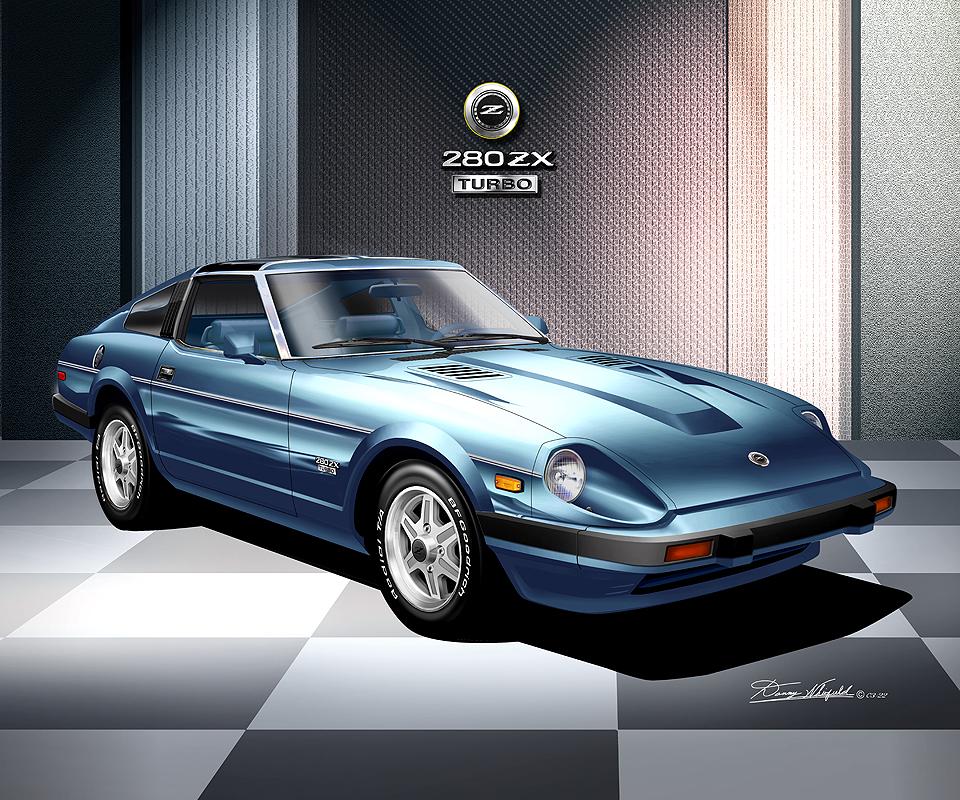 Datsun 280 ZX Turbo Art Print: Car Enthusiast Wall Decor Comes in
