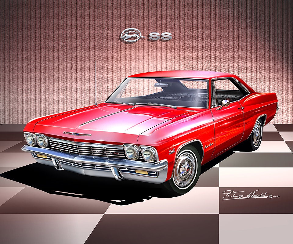 1965 Impala SS Art Prints: Car Enthusiast Wall Decor Comes in 10