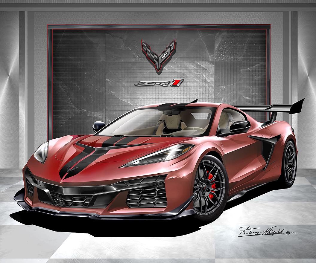 C8 Chevrolet Corvette ZR1 Art Print: Automotive Wall Art by Danny