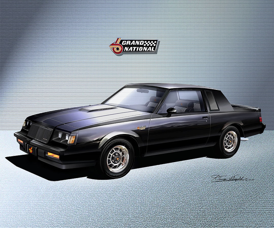Buick Grand National GNX Art Print: Car Enthusiast Wall Decor Comes in 3  Models - Etsy, image size:1080x900
