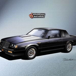 1985-1987 Buick Grand National - GNX - Regal TurboArt Prints  | Automotive Wall Art by Danny Whitfield