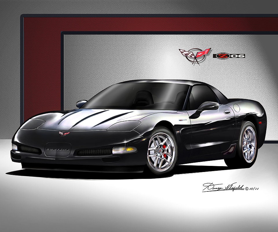 アート・デザイン・音楽 THE COMPLETE CORVETTE Beautiful art of a Corvette C4 #CORVETTE