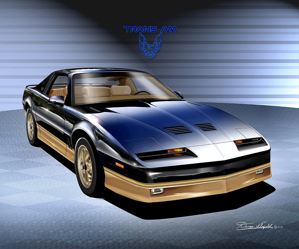 1985-1988 Pontiac Firebird Trans Am Art Print: Automotive Wall