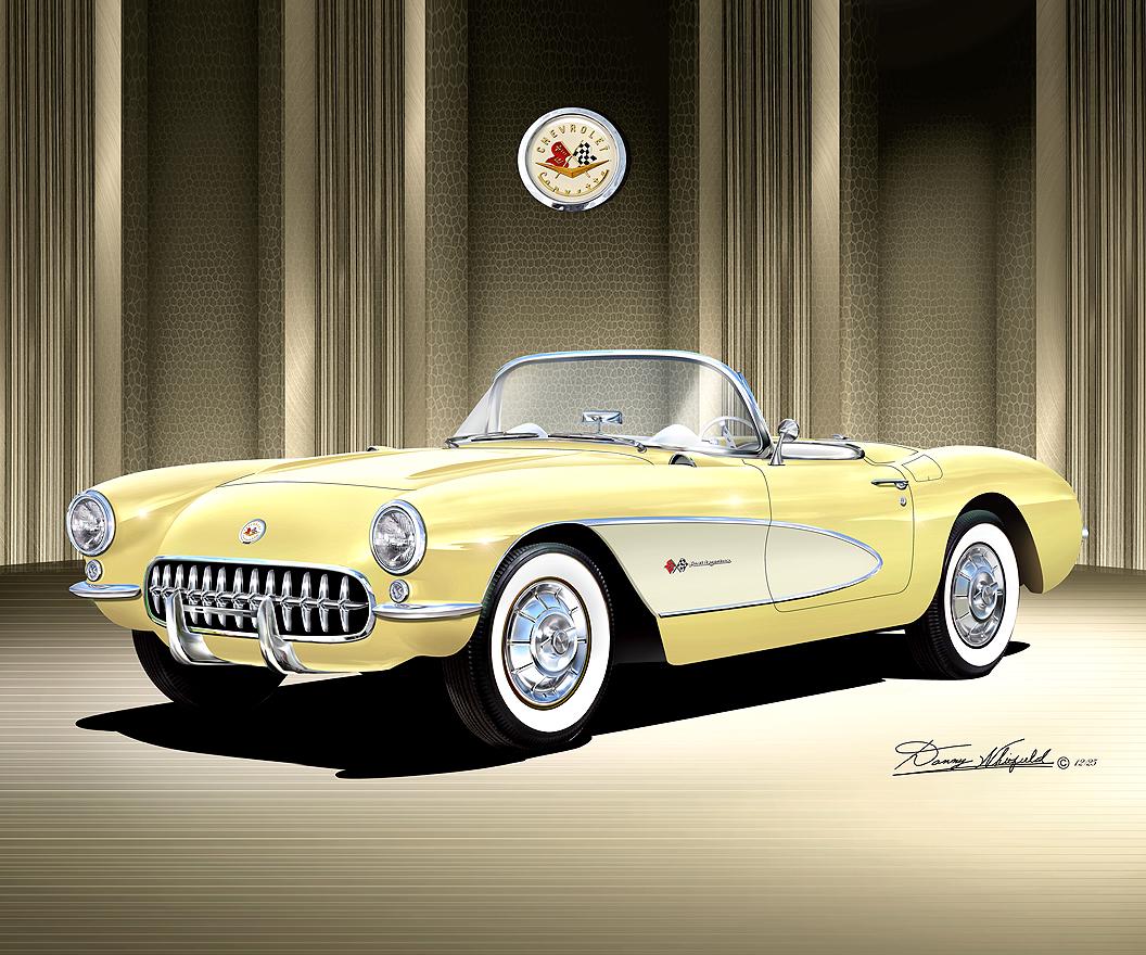1956-1957 Sports Car Art Print: Vintage Car Poster Comes in 5 to
