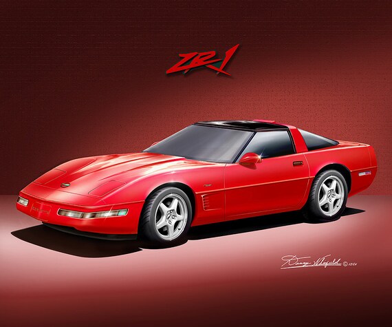 1994 Corvette ZR1 Art Print: Automotive Wall Art by Danny