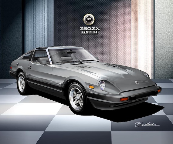 Datsun 280 ZX Turbo Art Print: Car Enthusiast Wall Decor Comes in