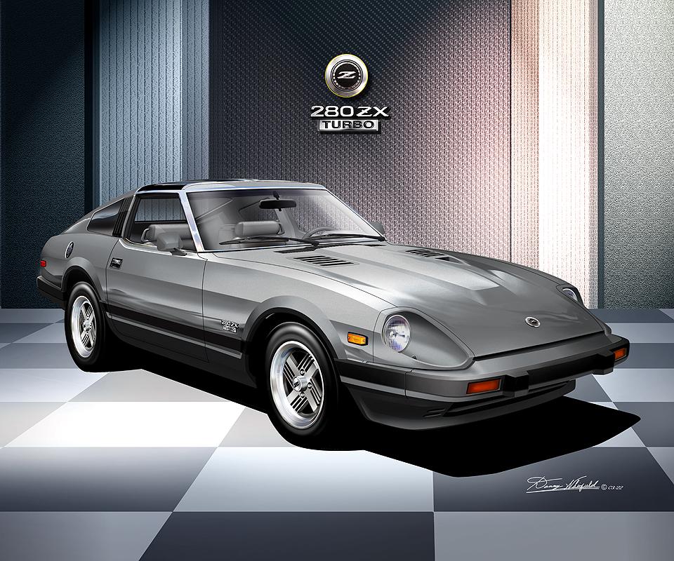 Datsun 280 ZX Turbo Art Print: Car Enthusiast Wall Decor Comes in
