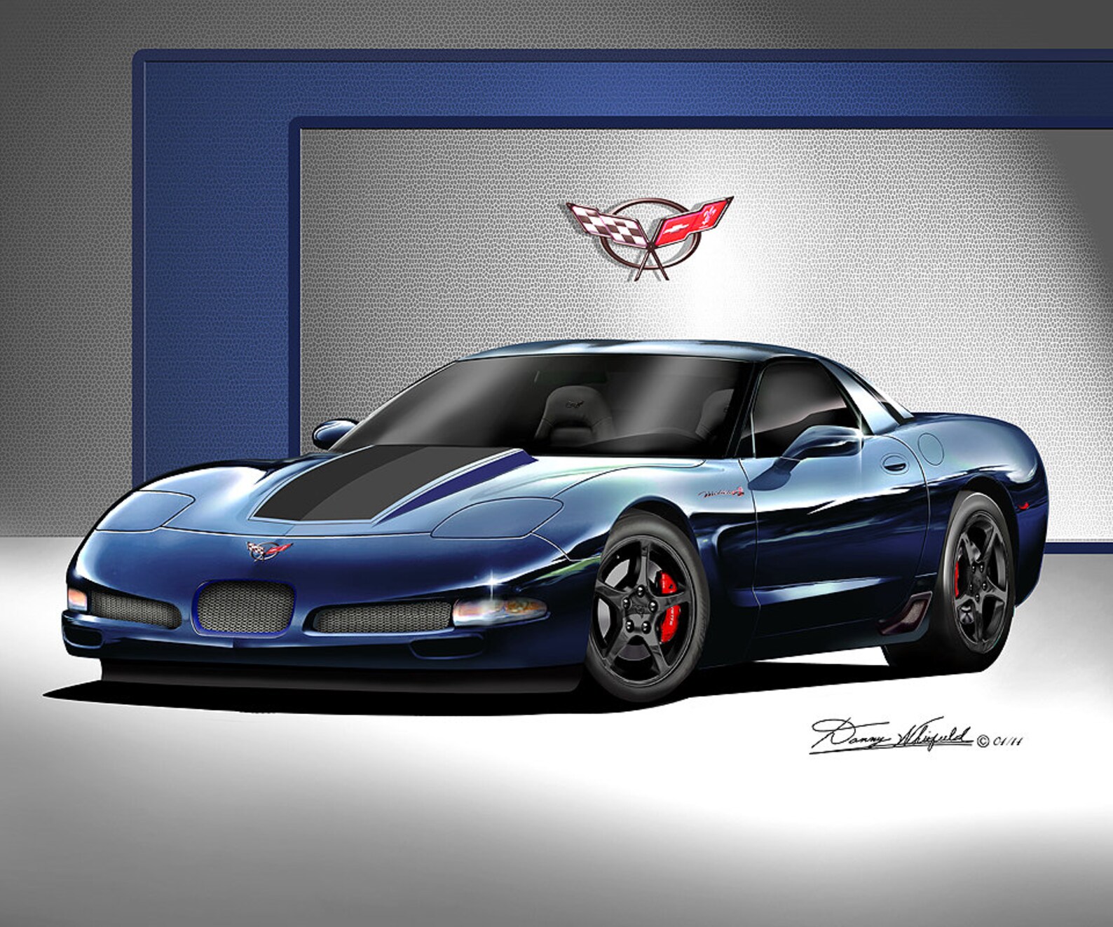 2004 Chevrolet Corvette C5 Mallett Hammer Art Prints by Danny Whitfield