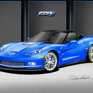 2012 Corvette ZR1 Art Print: Automotive Wall Art by Danny Whitfield