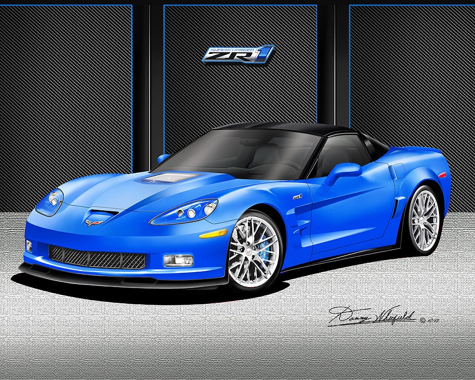 2012 Corvette ZR1 Art Print: Automotive Wall Art by Danny
