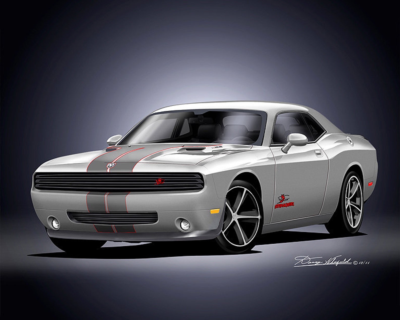Dodge challenger art