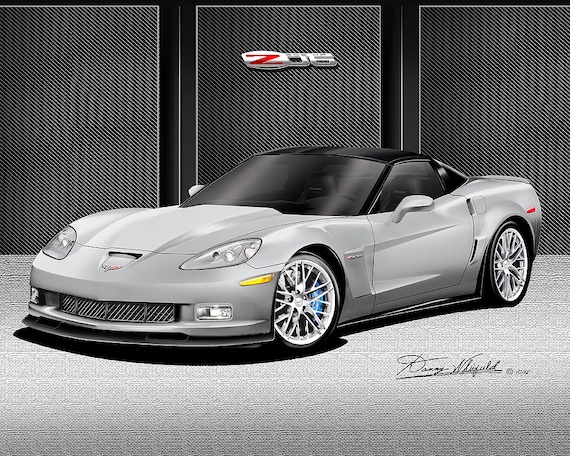 2012 Sports Car Z06 Art Print: Automotive Wall Art by Danny