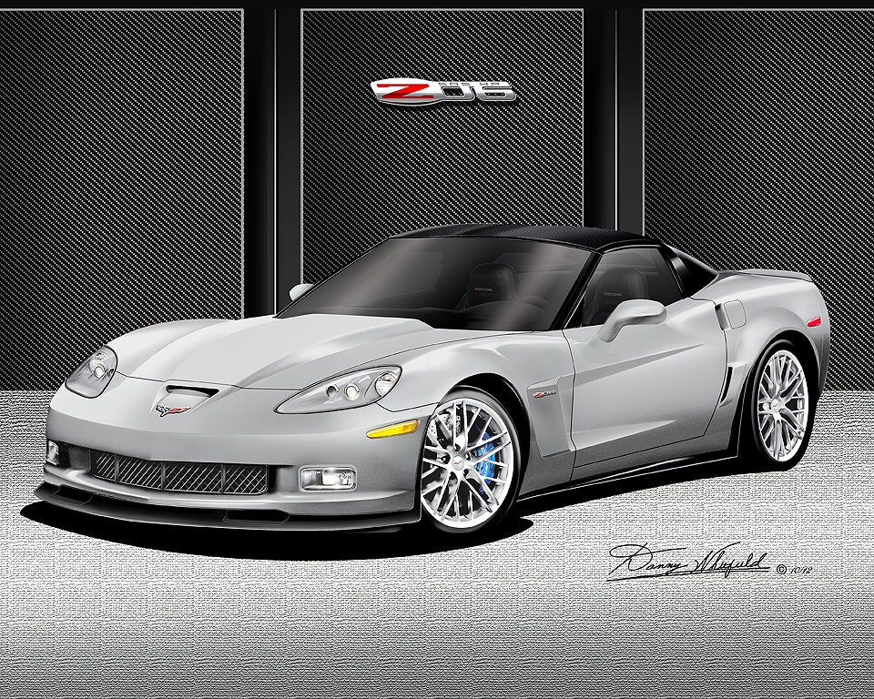 2012 Corvette Z06 Art Print: Automotive Wall Art by Danny