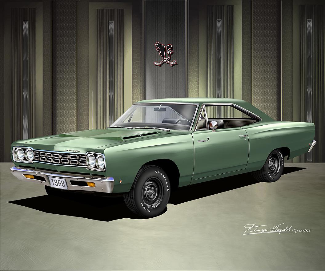 1968 Plymouth Road Runner Art Print: Automotive Wall Art - Etsy