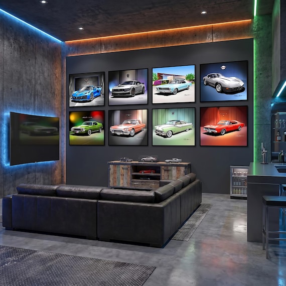 Corvette Grand Sport Art Print: Automotive Wall Decor by Danny