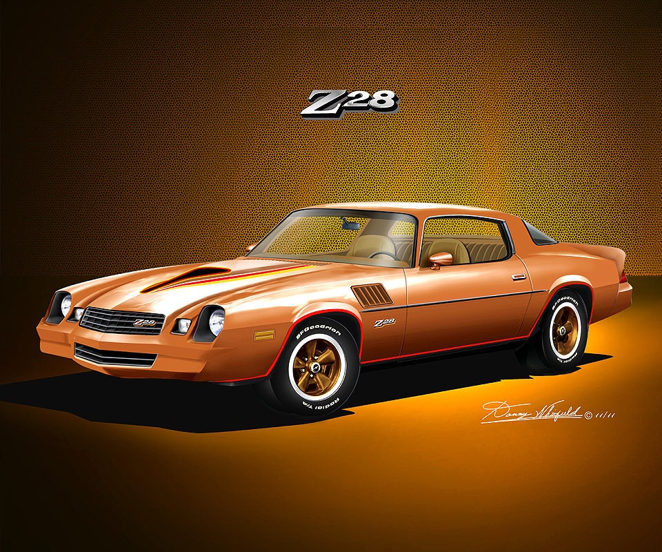 1978-1979 Chevrolet Camaro Art Prints by Danny Whitfield Comes in 8