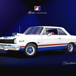 1969 Amc SC Rambler Prints By Danny Whitfield  | Comes in 2 different styles | car poster wall art vintage prints