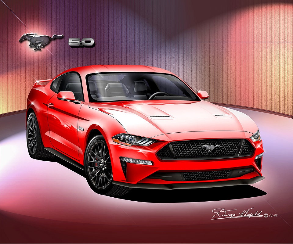 2019-2020 Mustang Gt Art Prints By Danny Whitfield Comes in 8 different  exterior colors Mustang Enthusiast Wall Art - Etsy Österreich