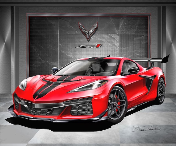 C8 Chevrolet Corvette ZR1 Art Print: Automotive Wall Art by Danny