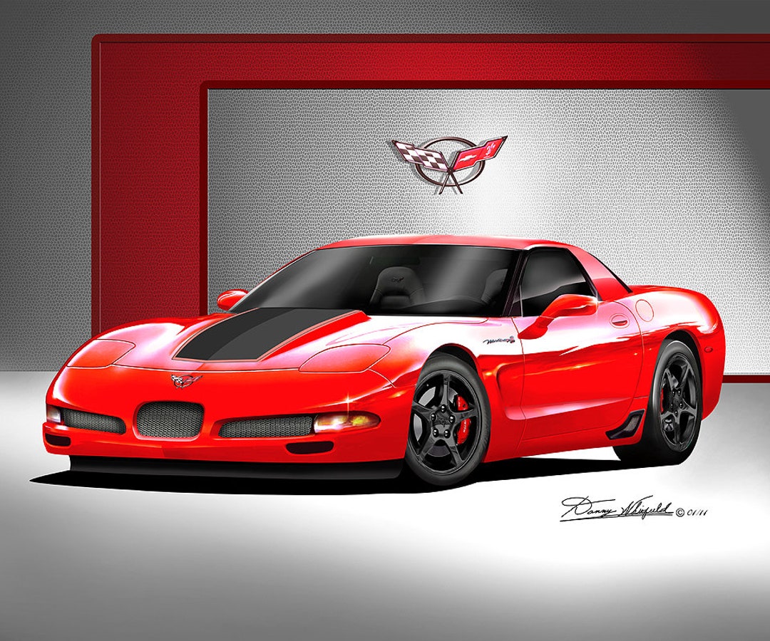 2004 Chevrolet Corvette C5 Mallett Hammer Art Prints by Danny Whitfield