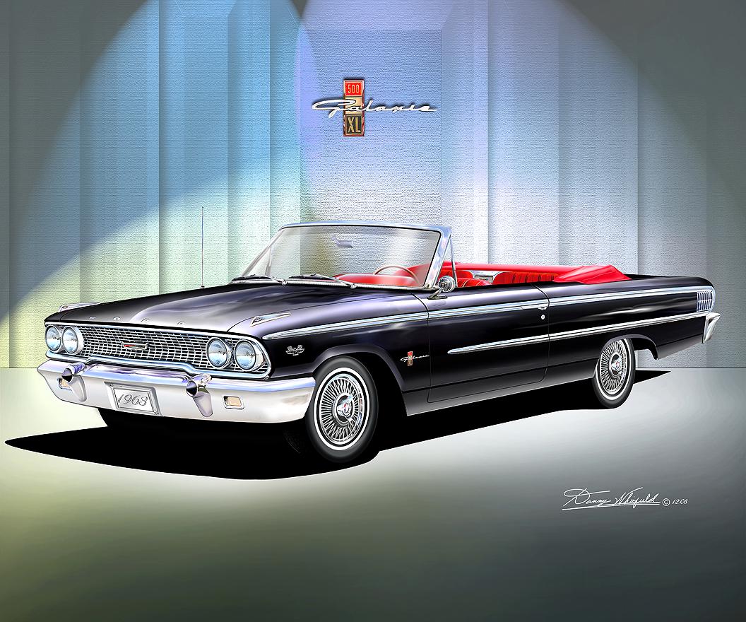 Galaxie 500 / Peel ‘89/90 50枚限定CD-R 1963 Galaxie 500 XL Convertible Art Print: Automotive Illustration