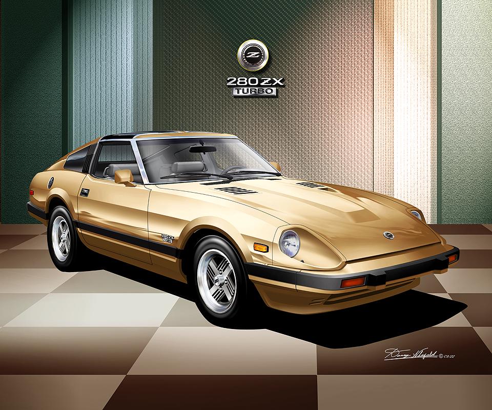 Datsun 280 ZX Turbo Art Print: Car Enthusiast Wall Decor (5-10