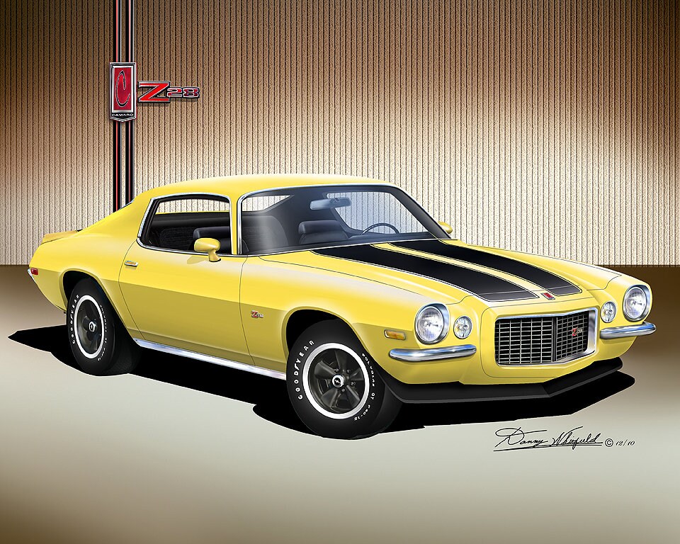 1970 Classic Muscle Car: Car Enthusiast Wall Decor by Danny