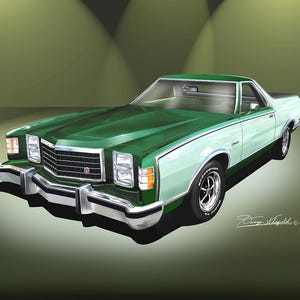 1978 Ford Ranchero | Fine Art Print  - Comes in 10 different Models | Automotive Wall Art by Danny Whitfield