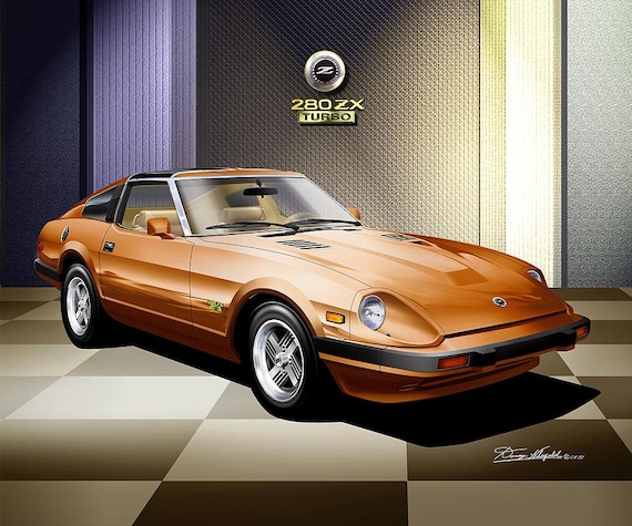Datsun 280 ZX Turbo Art Print: Car Enthusiast Wall Decor Comes in