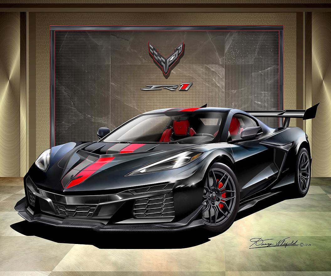 C8 Chevrolet Corvette ZR1 Art Print: Automotive Wall Art by Danny