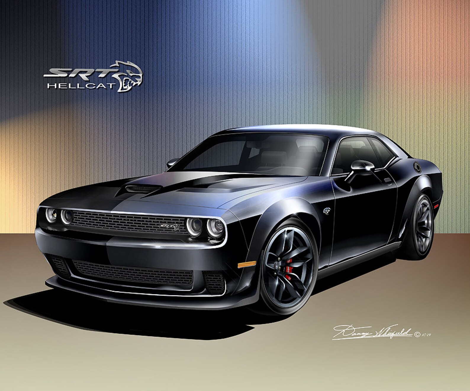 Dodge challenger art