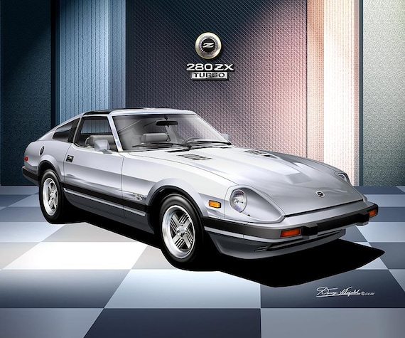 Datsun 280 ZX Turbo Art Print: 1982-1983 Car Poster Comes in 5 to