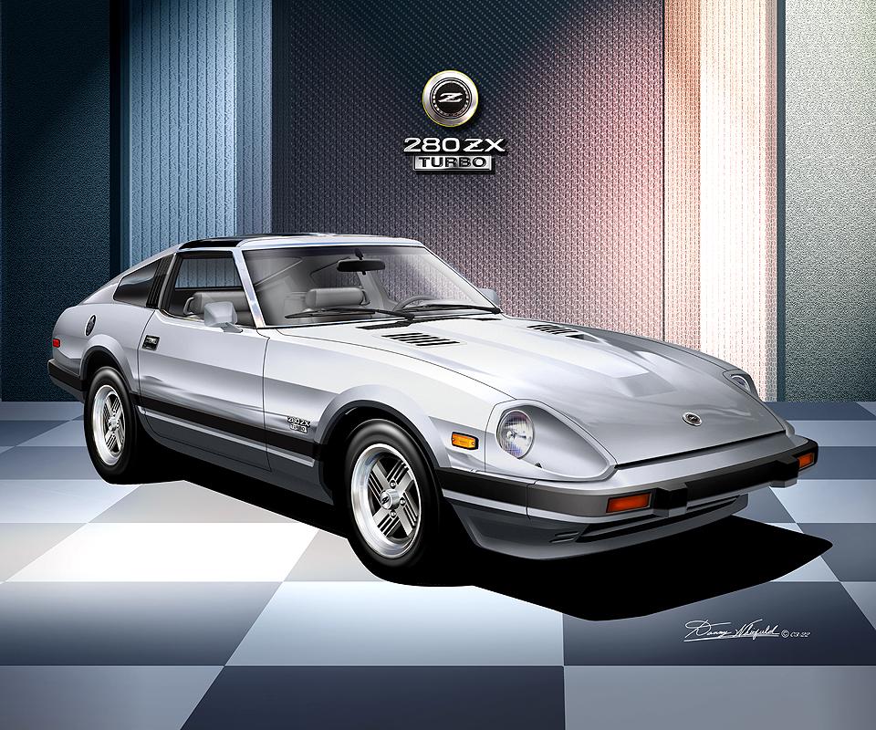 Datsun 280 ZX Turbo Art Print: 1982-1983 Car Poster Comes in 5 to