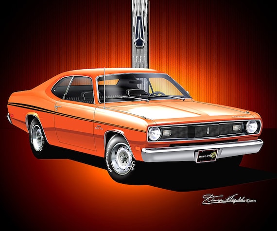 【ビンテージ】fartco loveearart 70’s Plymouth 1970 Plymouth Duster Art Prints by Danny Whitfield | Comes