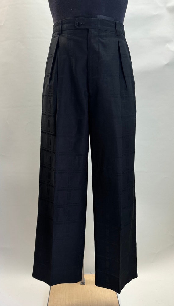 Vintage 1980’s Black "Falcone" Men's Trousers