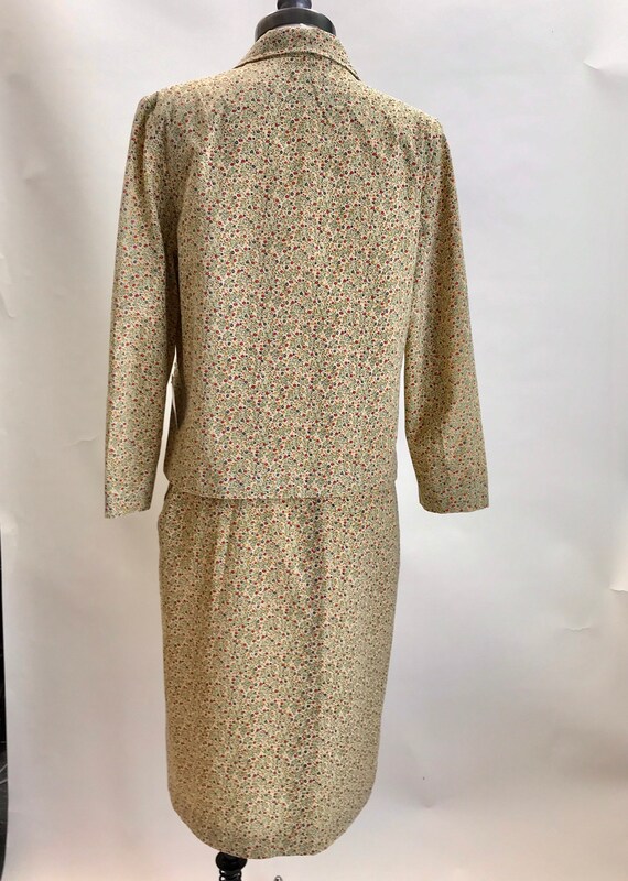 Vintage 70s Cottage Core suit//Calico cotton 2 pc… - image 3