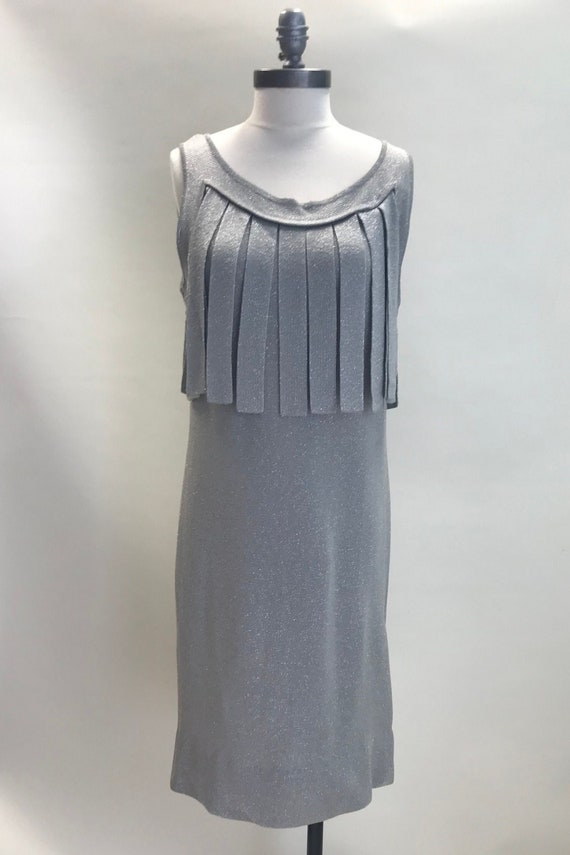 Vintage 1970/1980's Silver Party Dress