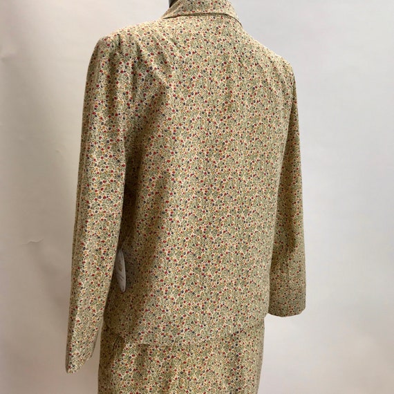 Vintage 70s Cottage Core suit//Calico cotton 2 pc… - image 4