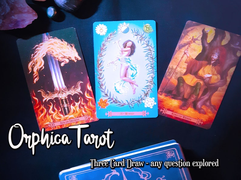 Three Card Tarot Reading any question love life career Etsy