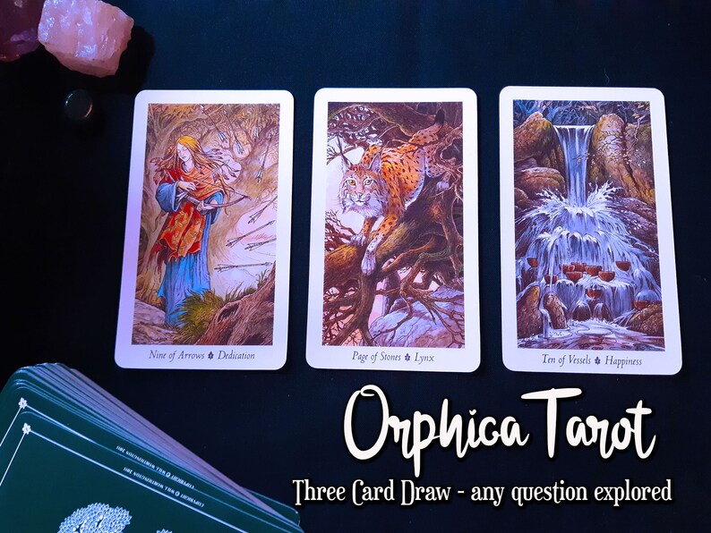 Three Card Tarot Reading any question love life career Etsy