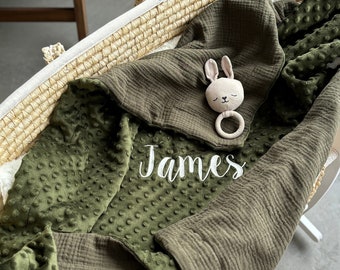 Minky blanket Baby boy blanket with Name blanket newborn Personalized receiving blanket Embroidered baby swaddle blanket Baby shower gift