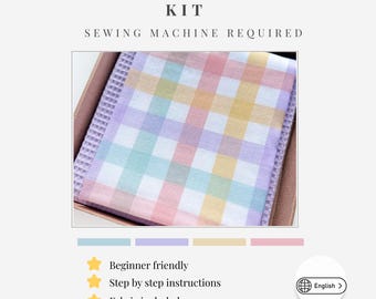 DIY Baby Blanket Sewing Kit: Muslin & Waffle Cotton, Personalized